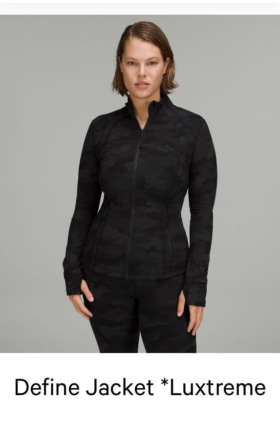 Lululemon define jacket camo