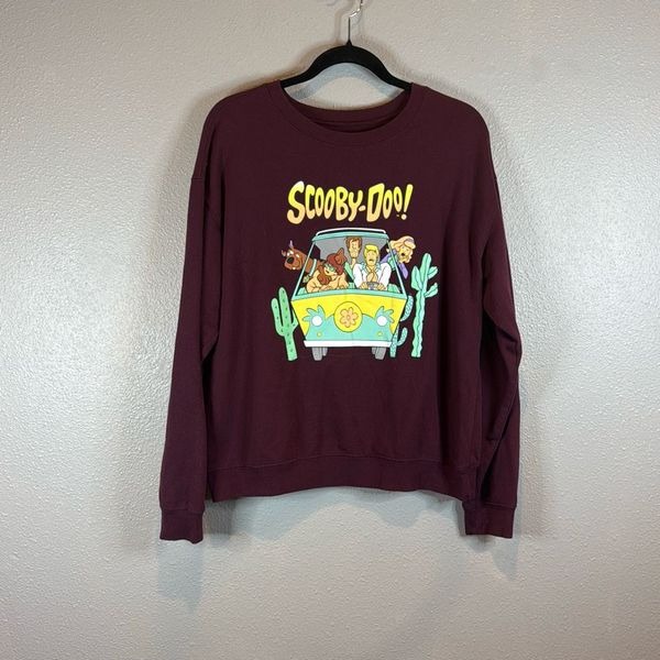 Scooby doo maroon crewneck XL