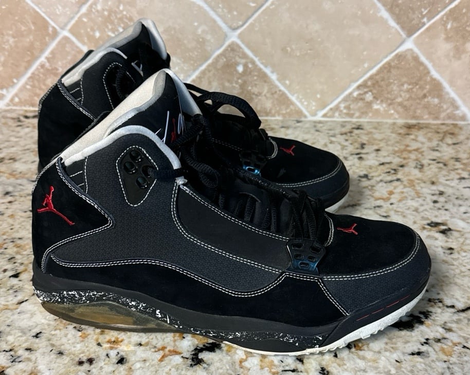 Air Jordan Ol’ School III Flight Shoes Men’s Size 12 Black/Red Basketball