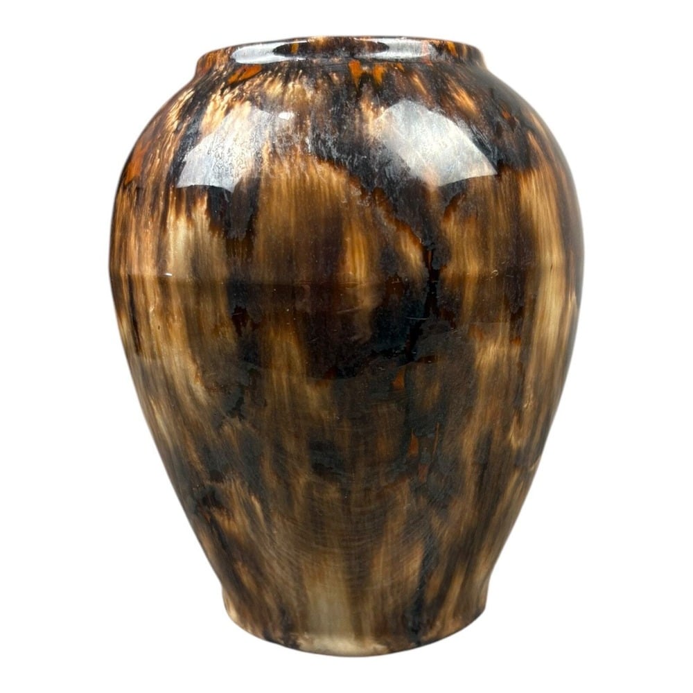 Vintage Brush McCoy Pottery Brown Onyx Glazed #050 Art Vase