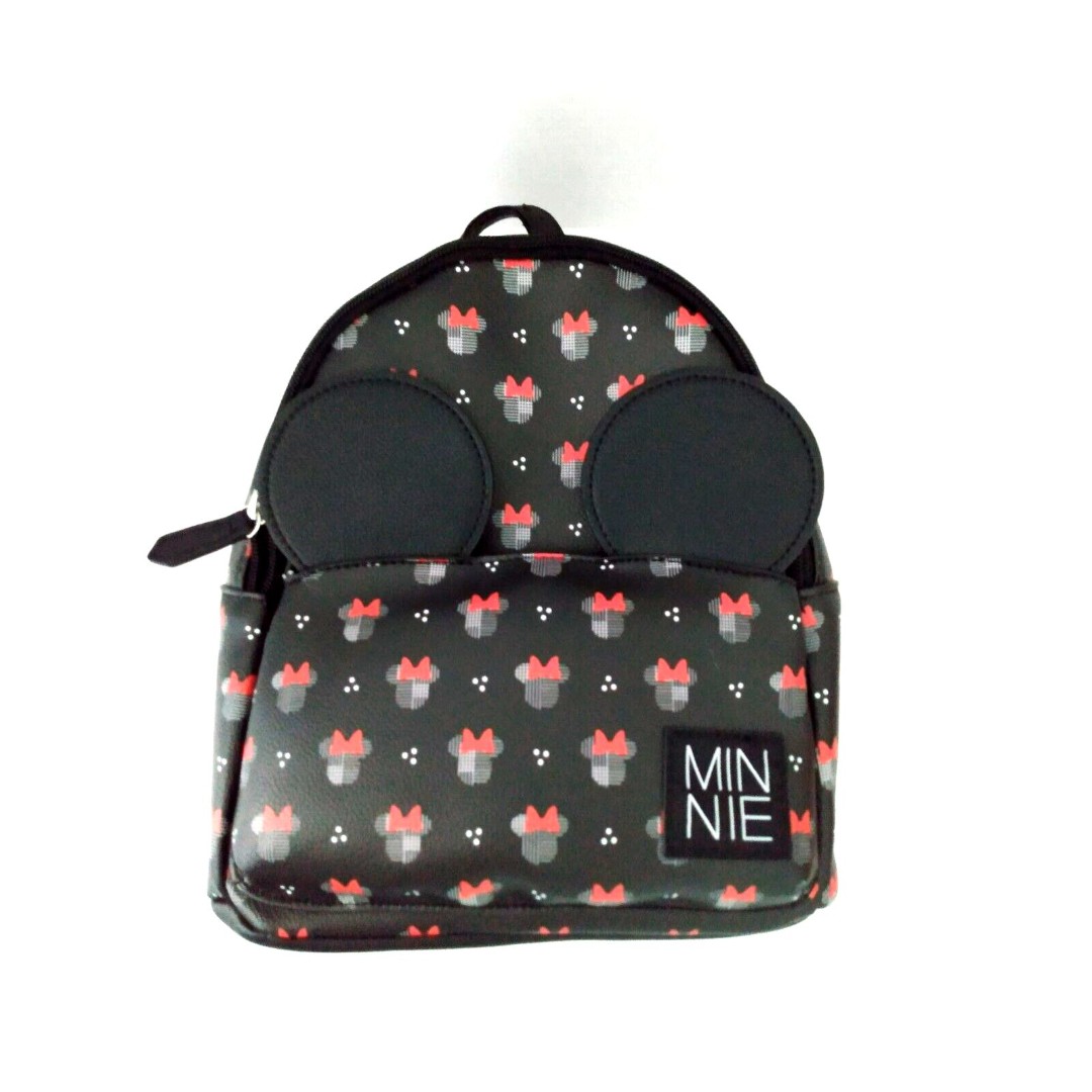 Disney Minnie Mouse Ears DANI By Danielle Nicole Black Red Purse Bag Backpack