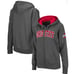 Colosseum Women's M Charcoal Ohio State Buckeyes Arched Name Full-Zip Hoodie