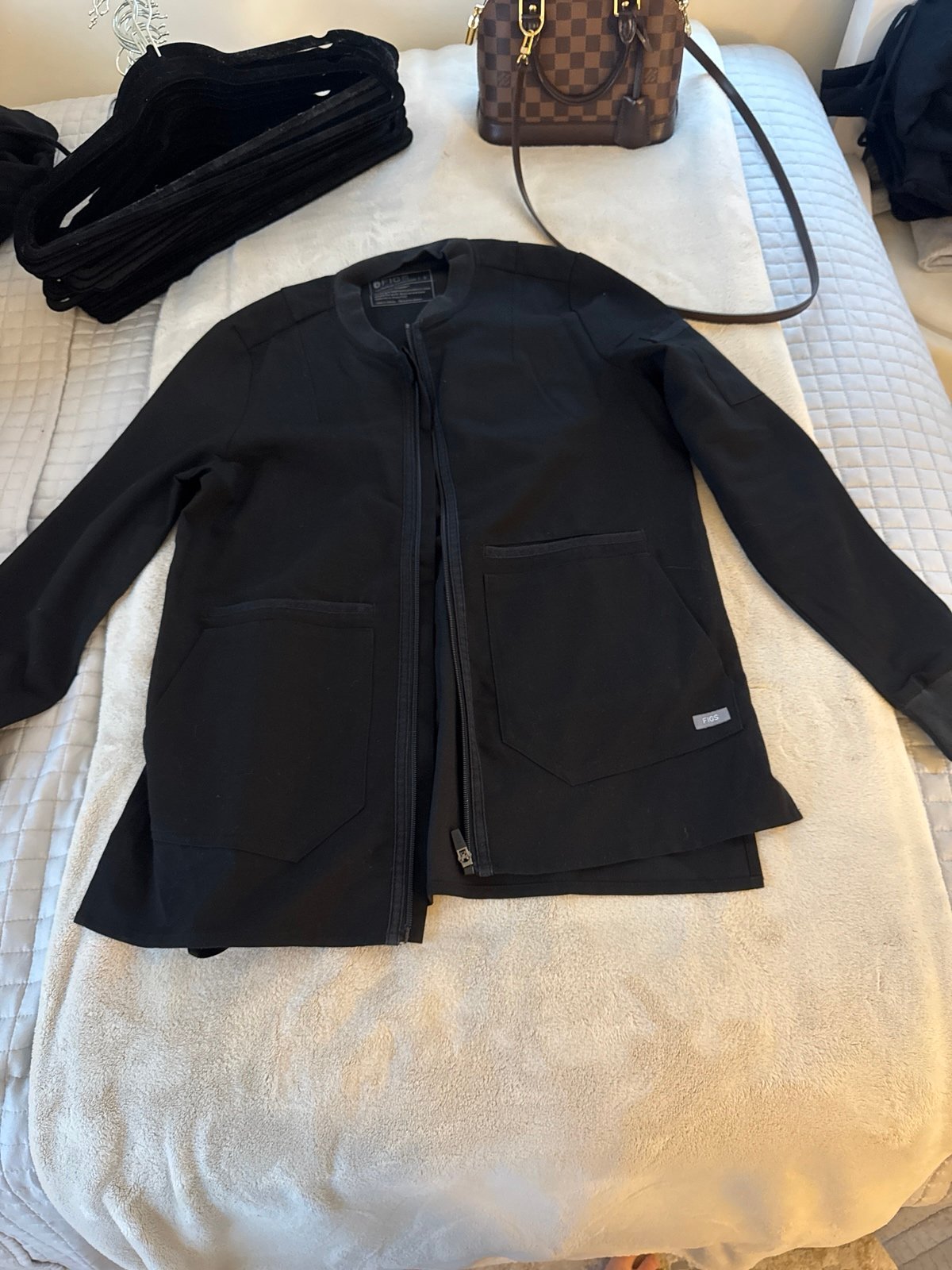 Figs zip up scrub jacket