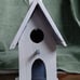 Homemade decorative church birdhouse