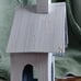 Homemade decorative church birdhouse