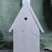 Homemade decorative church birdhouse