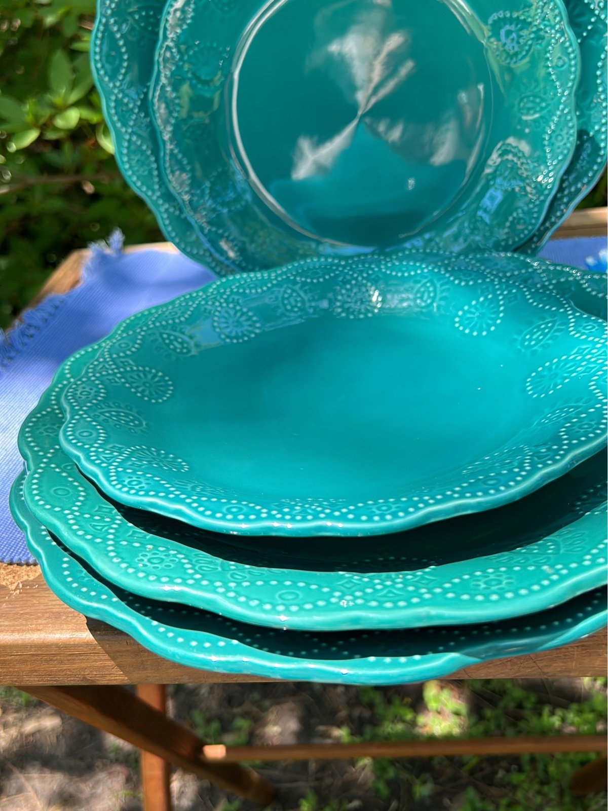 Pioneer Woman Cowgirl Lace Plates Dinner Plates