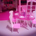 Doll Furniture Dining Room Table & Hutch