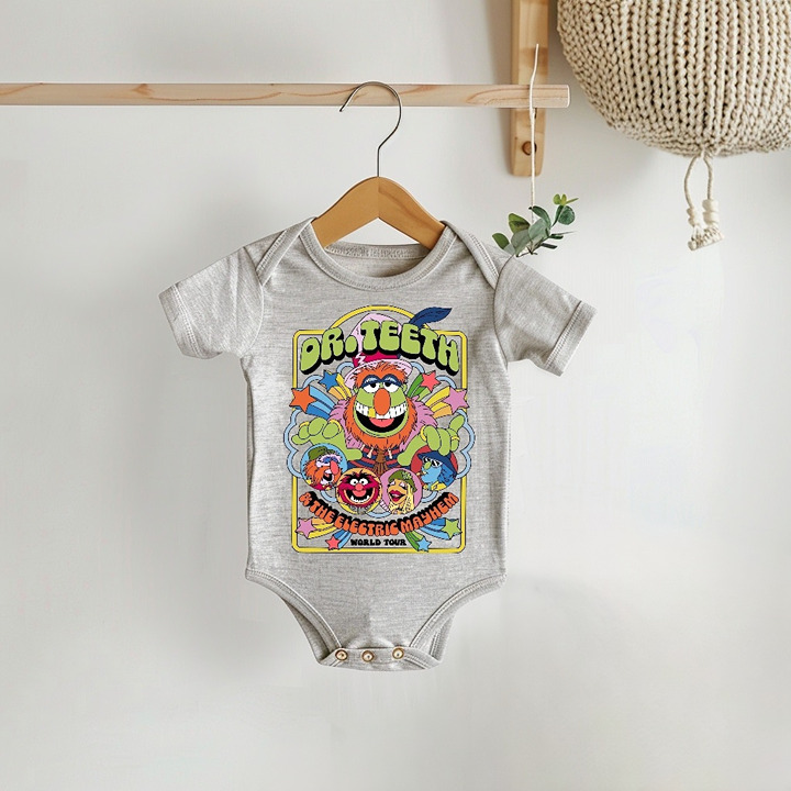 Dr. Teeth & The Electric Mayhem Baby Bodysuit – Colorful Infant Muppets Onesie