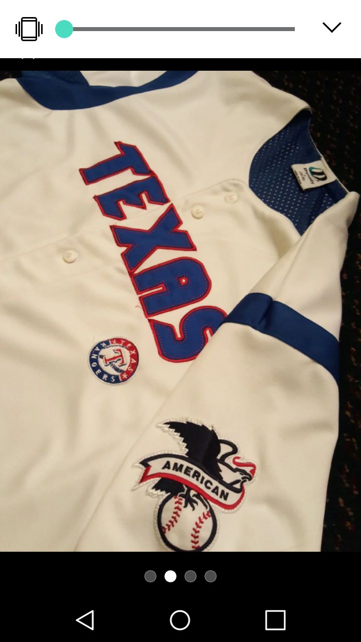 Large Texas Rangers baseball sgirt