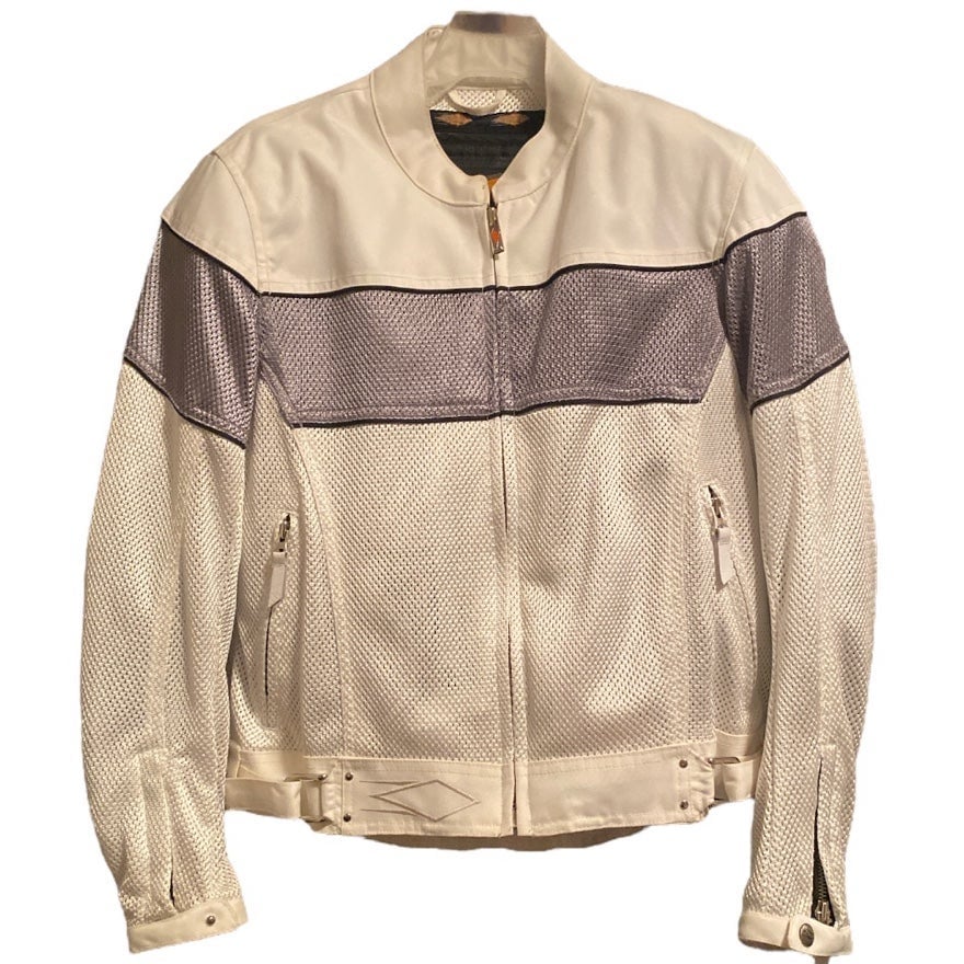 PowerTrip White Motorcycle Jacket size Women’s Large