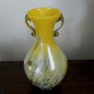 Italian Glass Vase Vintage