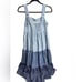 KATE SPADE X BROOME STREET Chambray Patio Midi Embroidered Smocked Tencel dress