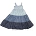 KATE SPADE X BROOME STREET Chambray Patio Midi Embroidered Smocked Tencel dress