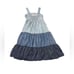 KATE SPADE X BROOME STREET Chambray Patio Midi Embroidered Smocked Tencel dress