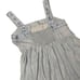 KATE SPADE X BROOME STREET Chambray Patio Midi Embroidered Smocked Tencel dress