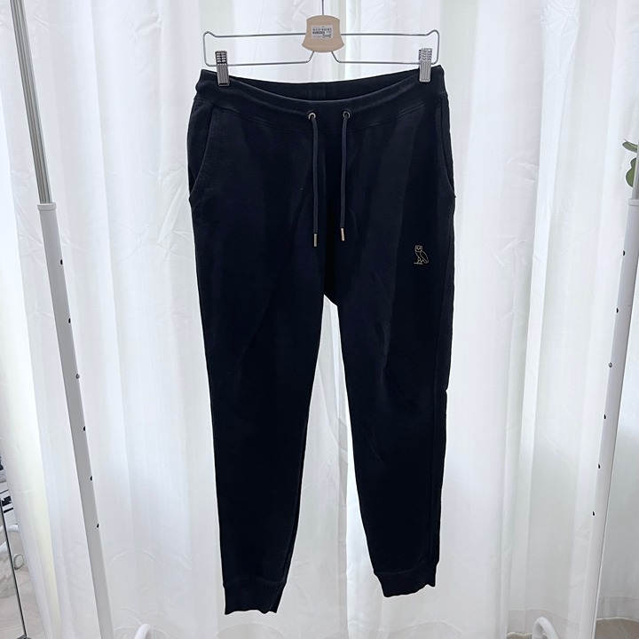 October's Very Own Black French Terry Jogger Pants - Made in Canada.