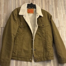 Levi's Canvas Sherpa Trucker Jacket brown (Medium)