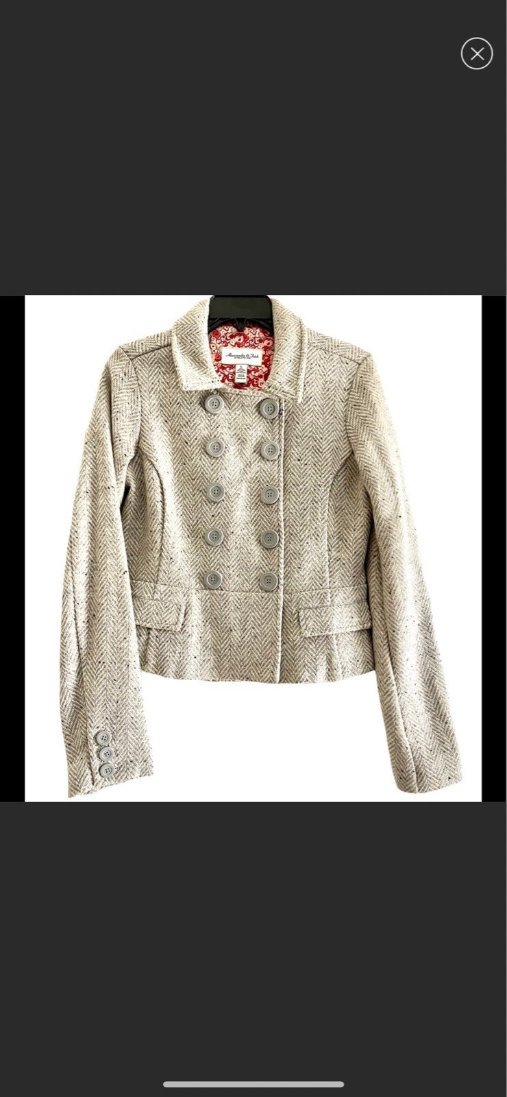 Gils Abercrombie wool double breasted coat.