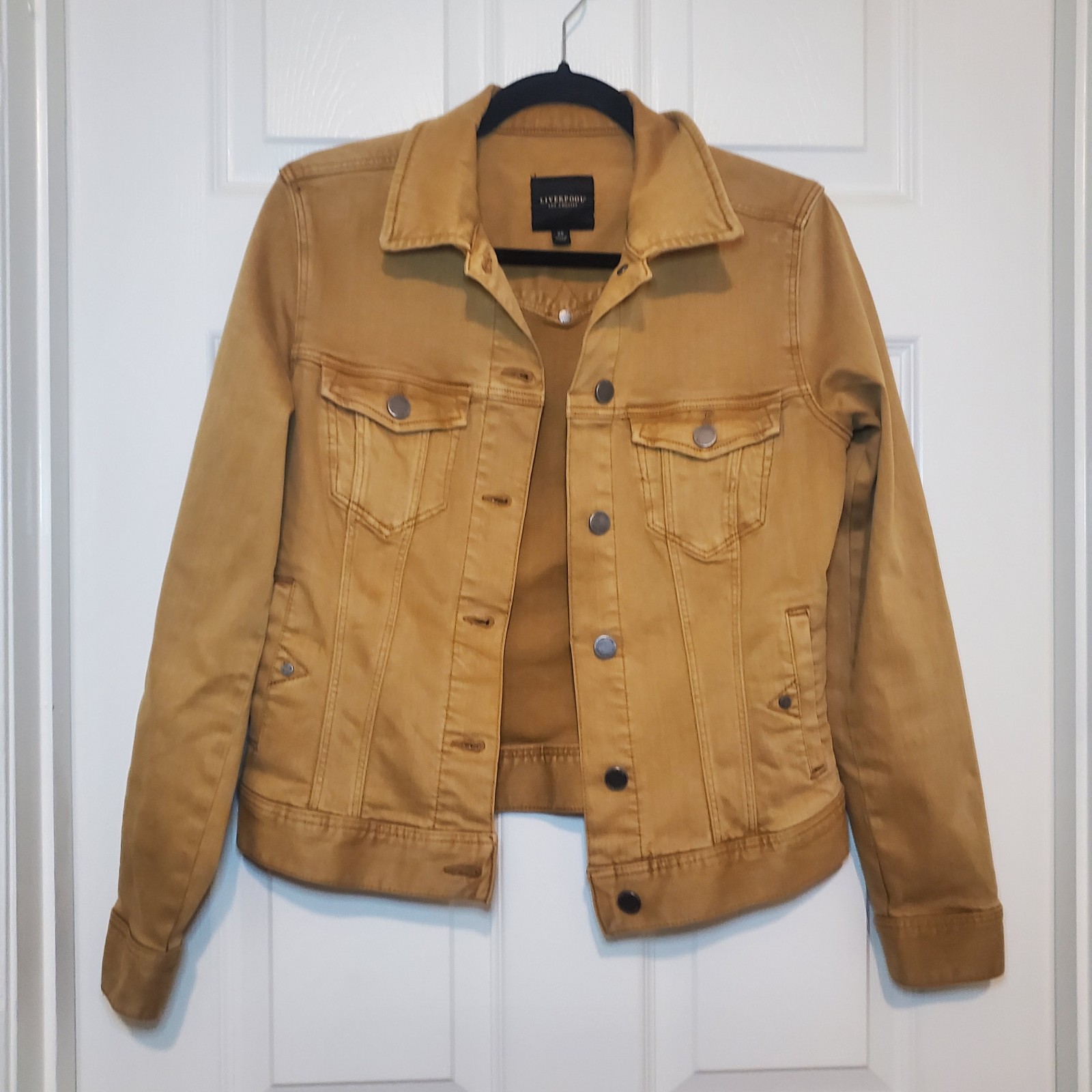 Liverpool Classic Jean Jacket Amber Dawn Sz XS