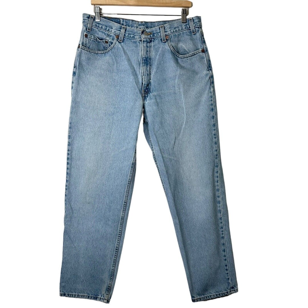 Vintage Levis 550 Jeans Mens 34x30 Blue USA Made 2000s Y2K Relaxed Fit Straight