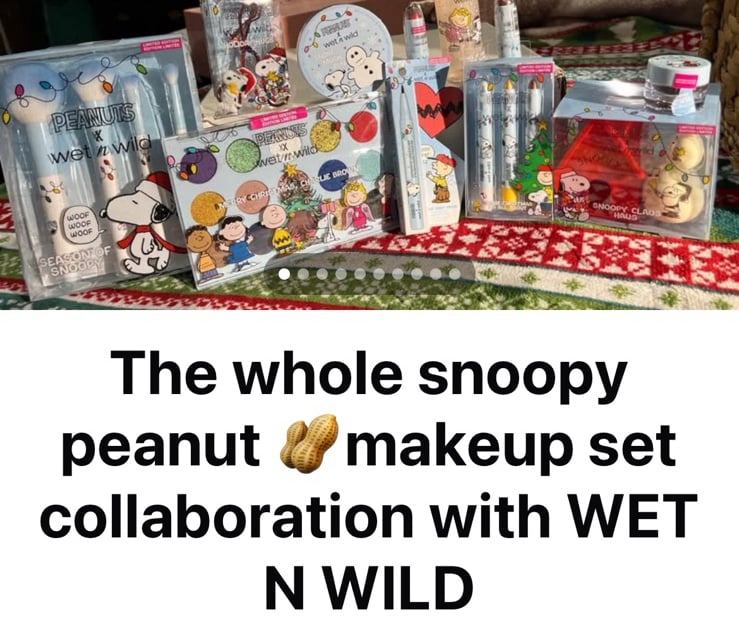 SNOOPY WET N WILD MAKE UP KIT- FULL SET WITH MOST OF IT, EVEN MORE THAN PR BOX