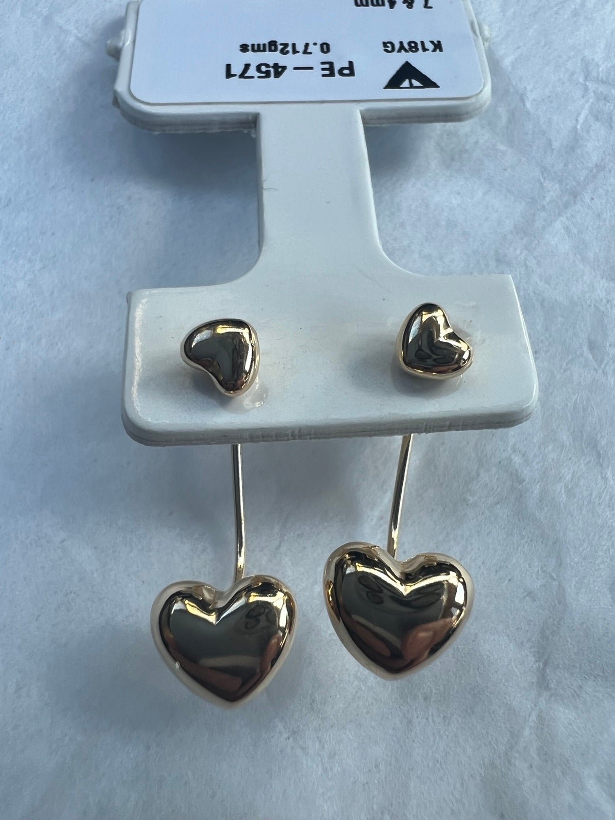 18k real gold earrings