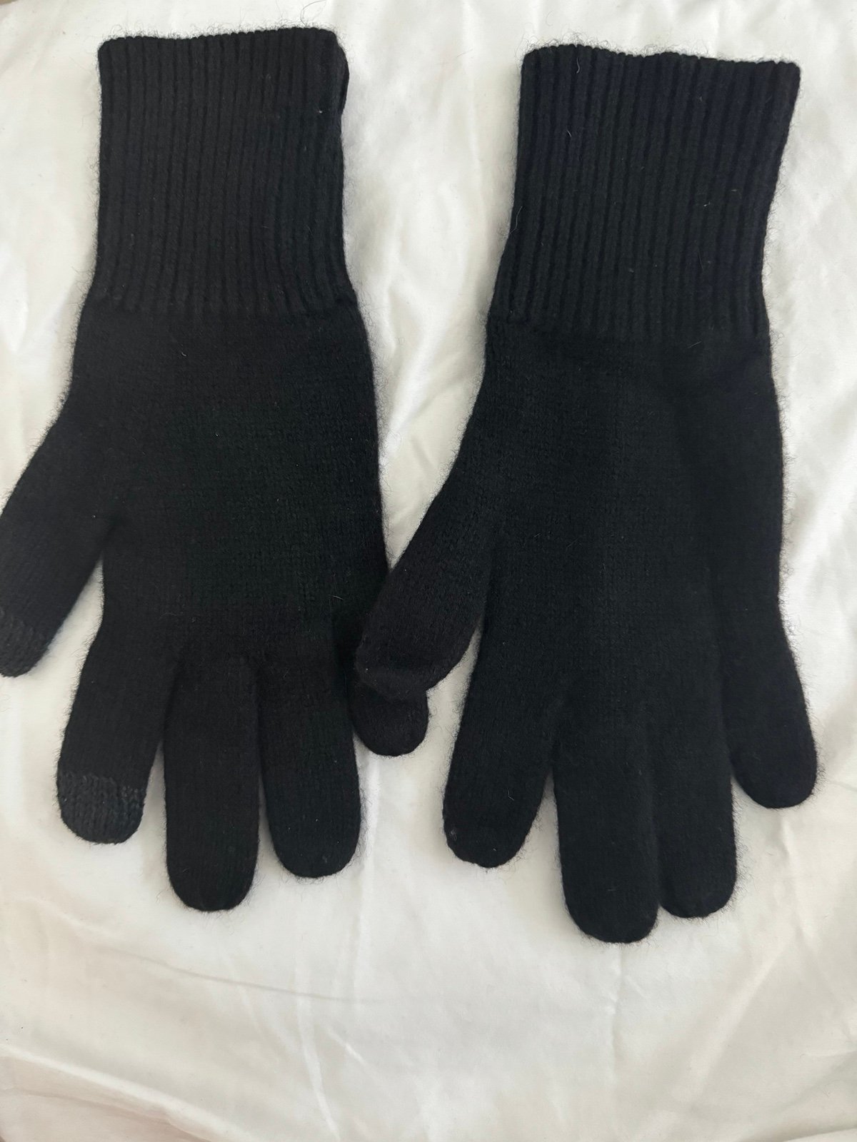 RAG & BONE WOMENS TECH FRIENDLY CASHMERE GLOVES OS BLACK