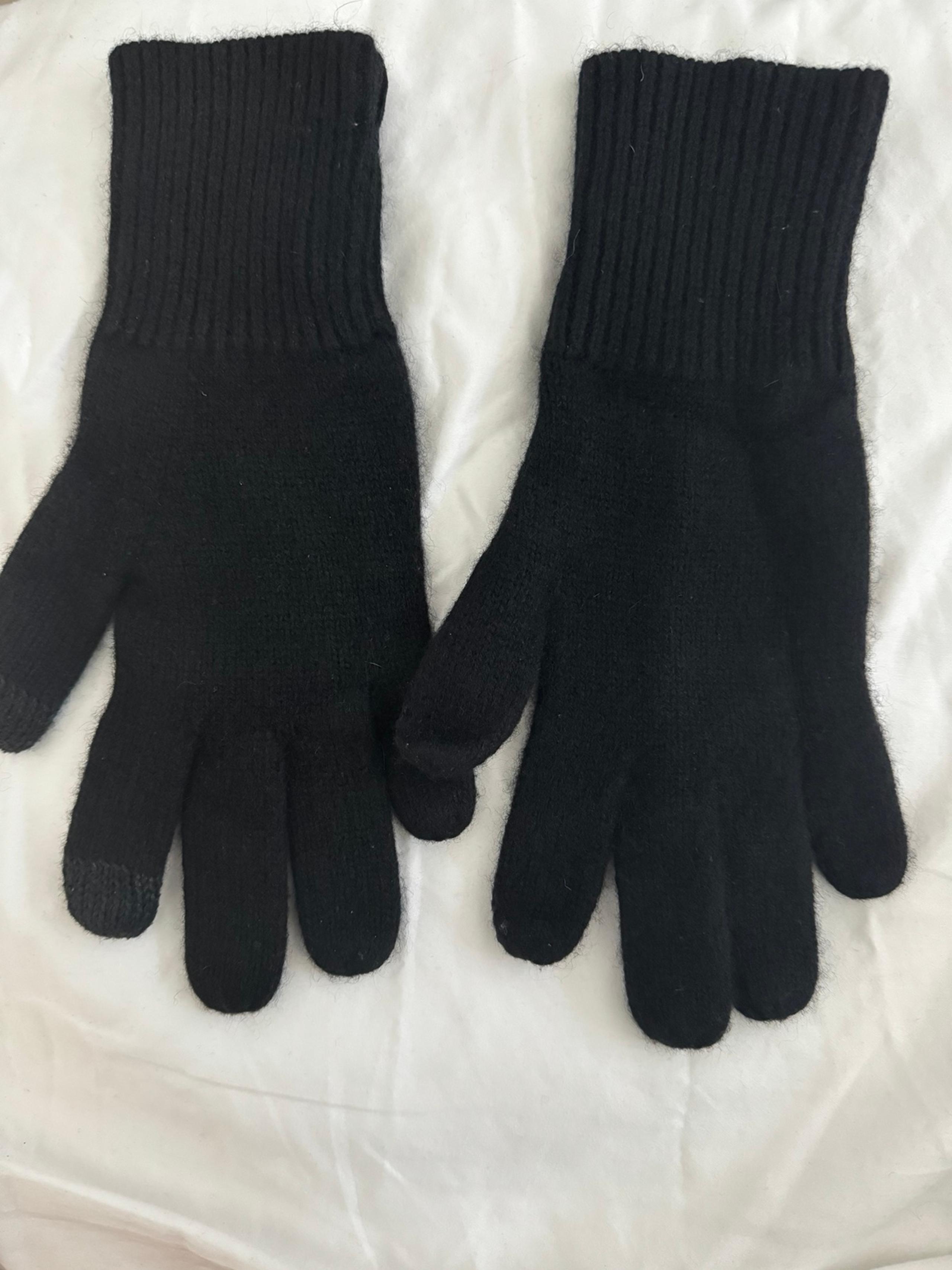 RAG & BONE WOMENS TECH FRIENDLY CASHMERE GLOVES OS BLACK
