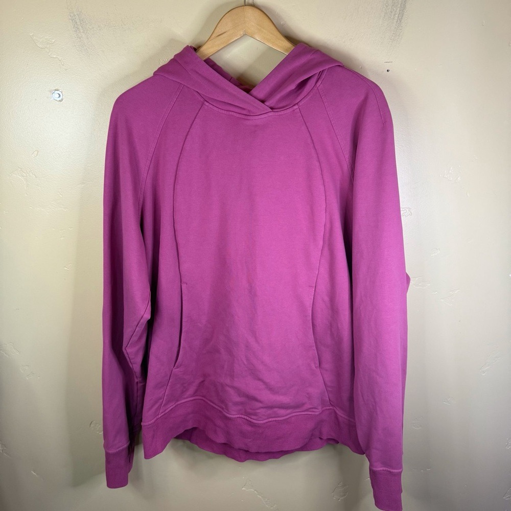Lululemon Size 14 Scuba Pullover Hoodie Hot Pink Activewear Outdoor Gorpcore