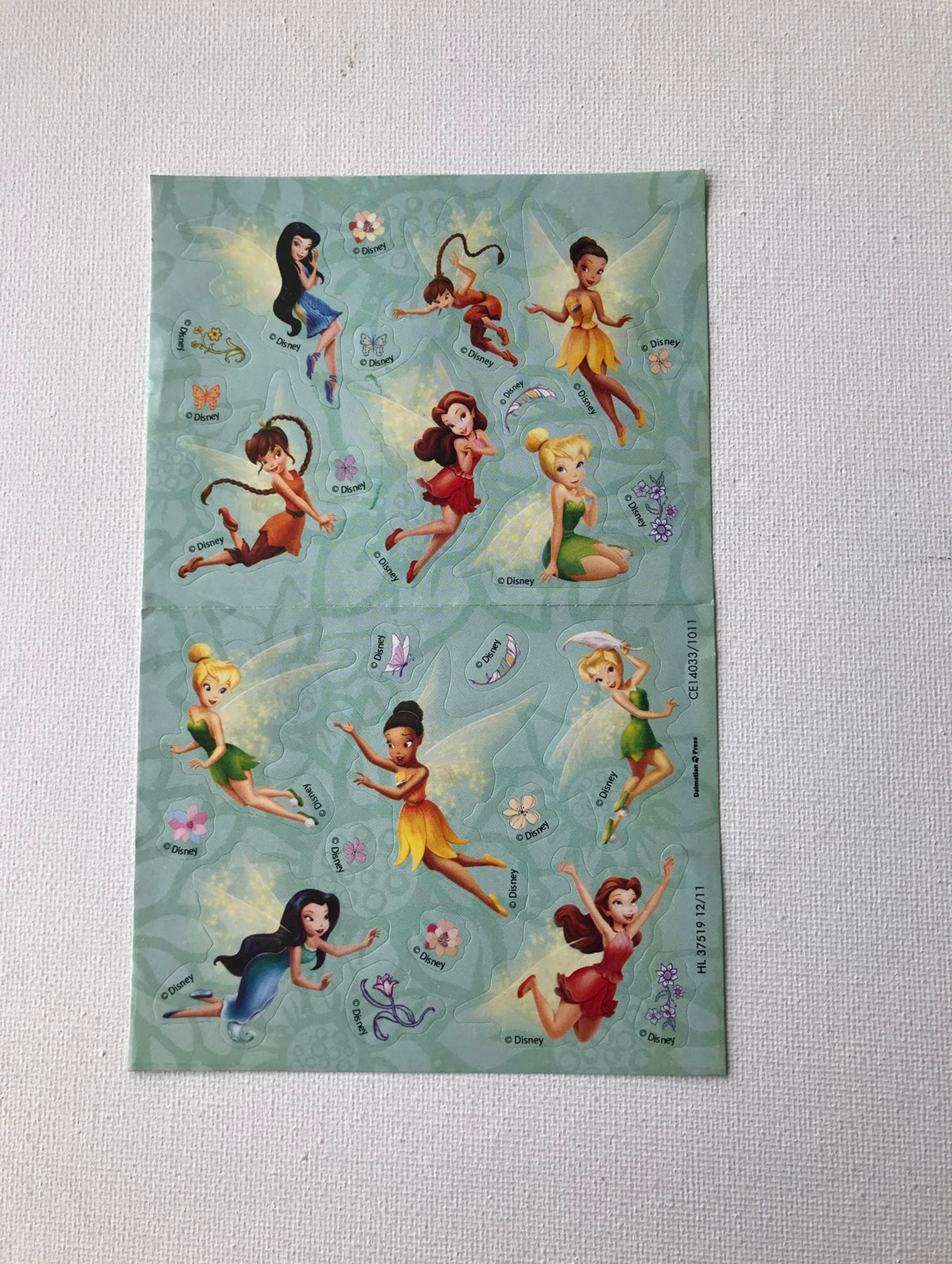 Disney Tinkerbell fairy sticker sheet