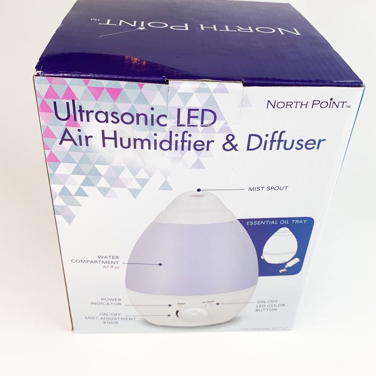 New LED Ultrasonic Air Humidifier Diffus