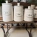 Rae Dunn 1 2 3 canister set.