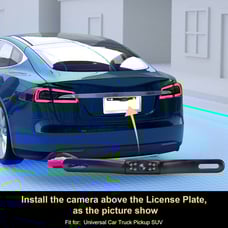 Parking Camera Wide 170° Waterproof Night Vision Car Rear View Reverse Backup
