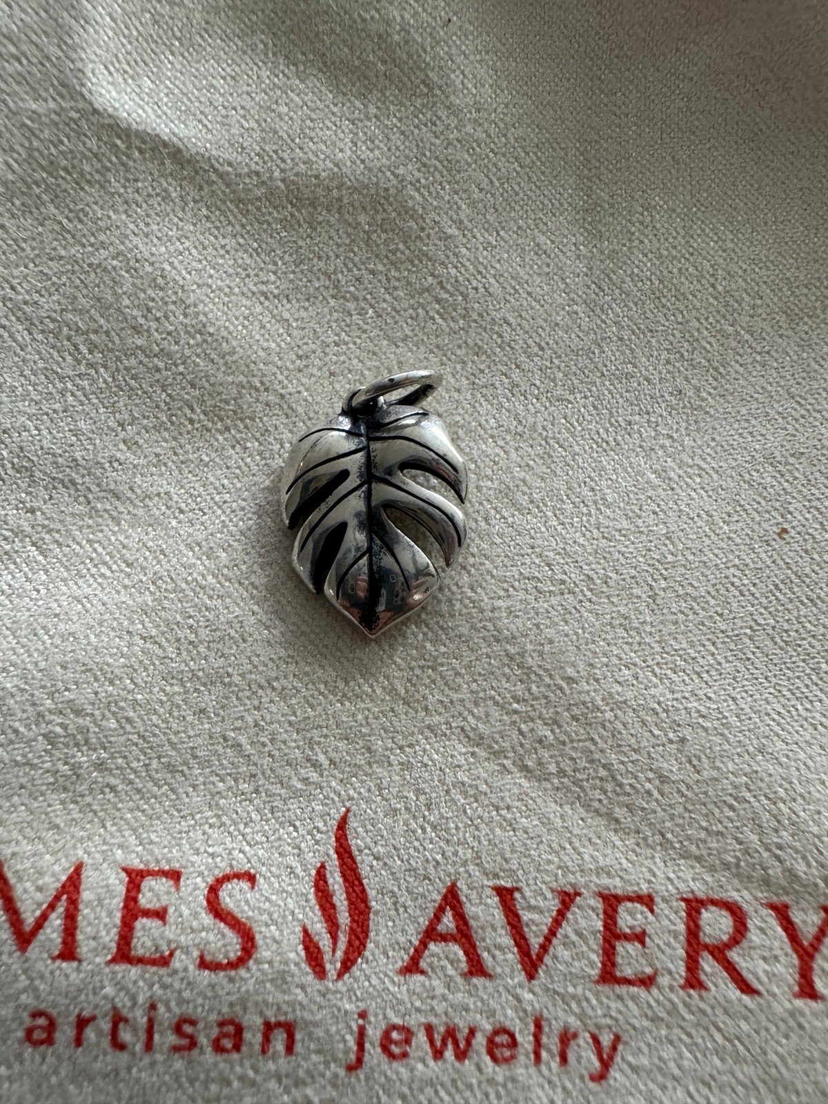 James Avery Monstera Leaf Charm