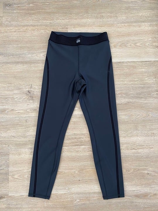 Alo Yoga Airlift High-Waist 7/8 Line Up Legging BLACK