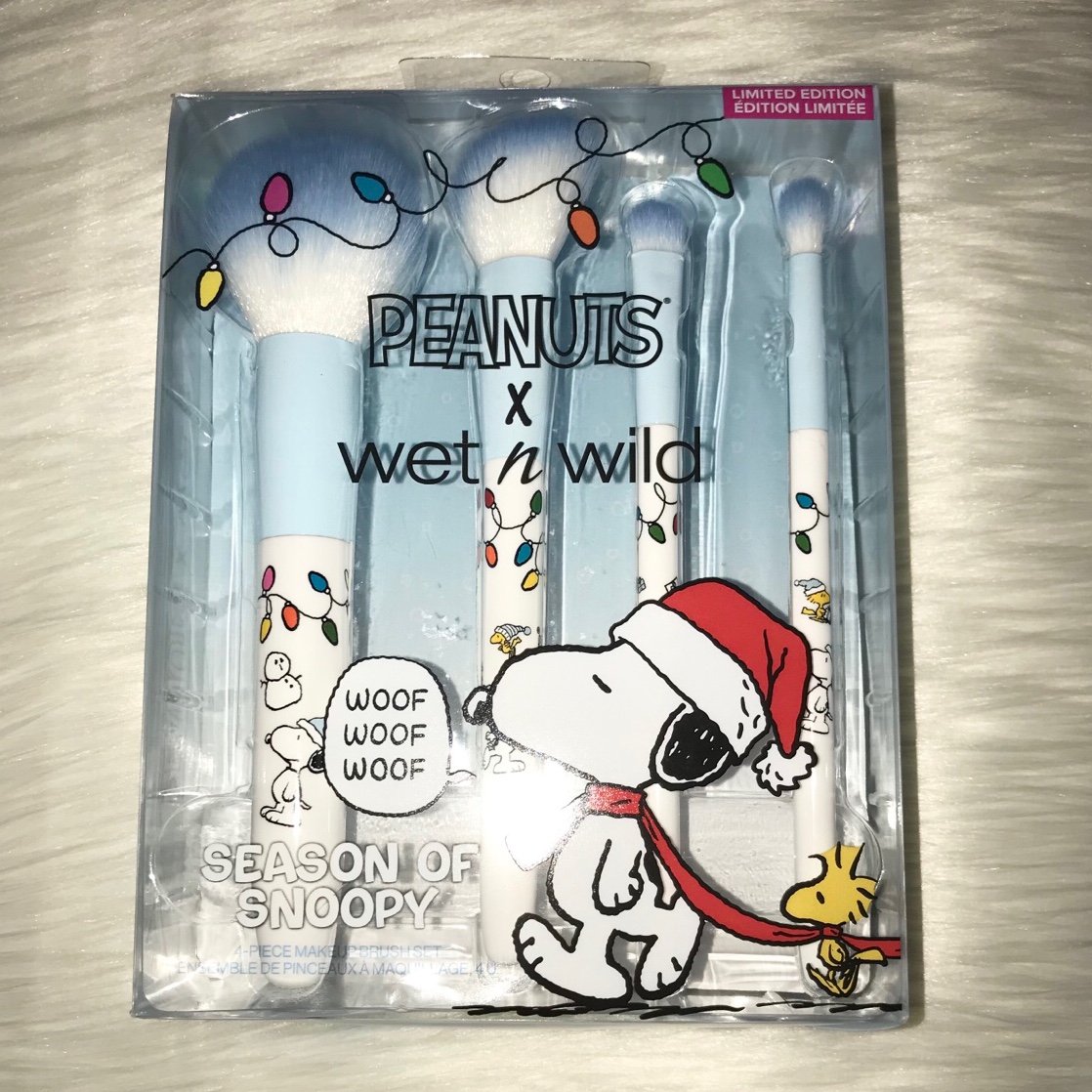 Wet N Wild Peanuts Season Of Snoopy 4-Piece Makeup Brush Set