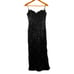 Vintage B'zar Black Floral Lace Slip Knee Length Cocktail Dress Womens 6