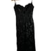 Vintage B'zar Black Floral Lace Slip Knee Length Cocktail Dress Womens 6