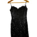 Vintage B'zar Black Floral Lace Slip Knee Length Cocktail Dress Womens 6