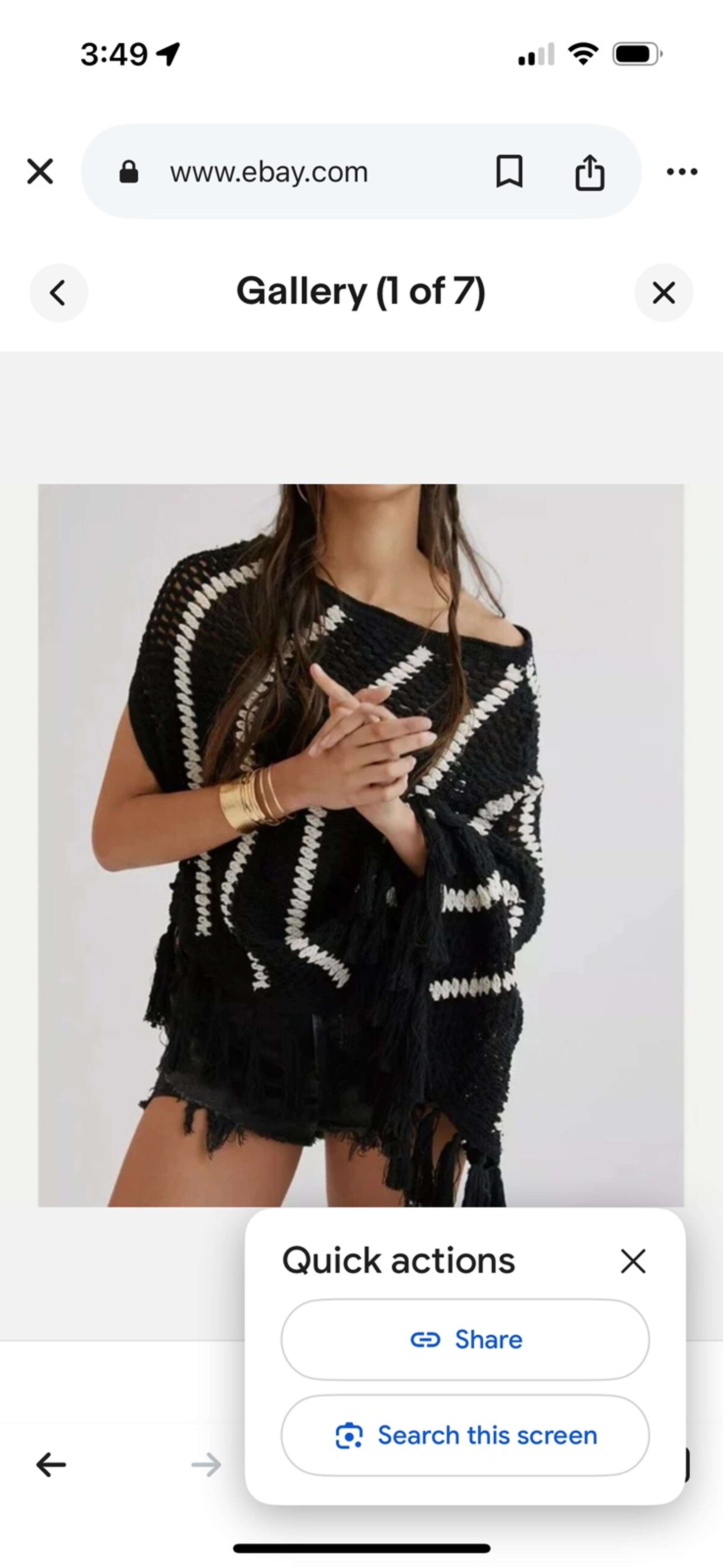 Anthropologie One Shoulder Poncho Sweater