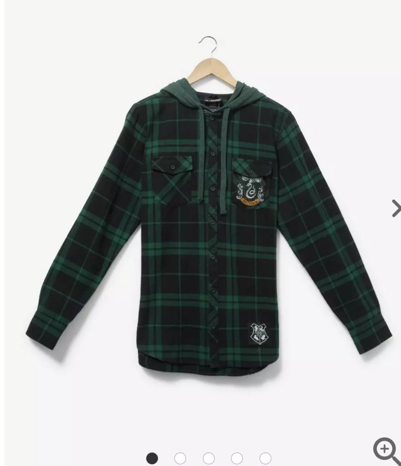 Harry Potter Slytherin Hooded Flannel - BoxLunch Exclusive