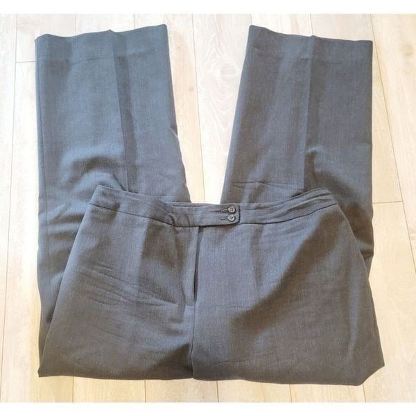 Pendleton 18W Women's Wool/Spandex Vintage Trouser Pants Charcoal Gray No Pckts