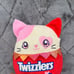 Squishmallows Twizzlers SCENTED Valentine's Day KARINA the Cat * 10 * New