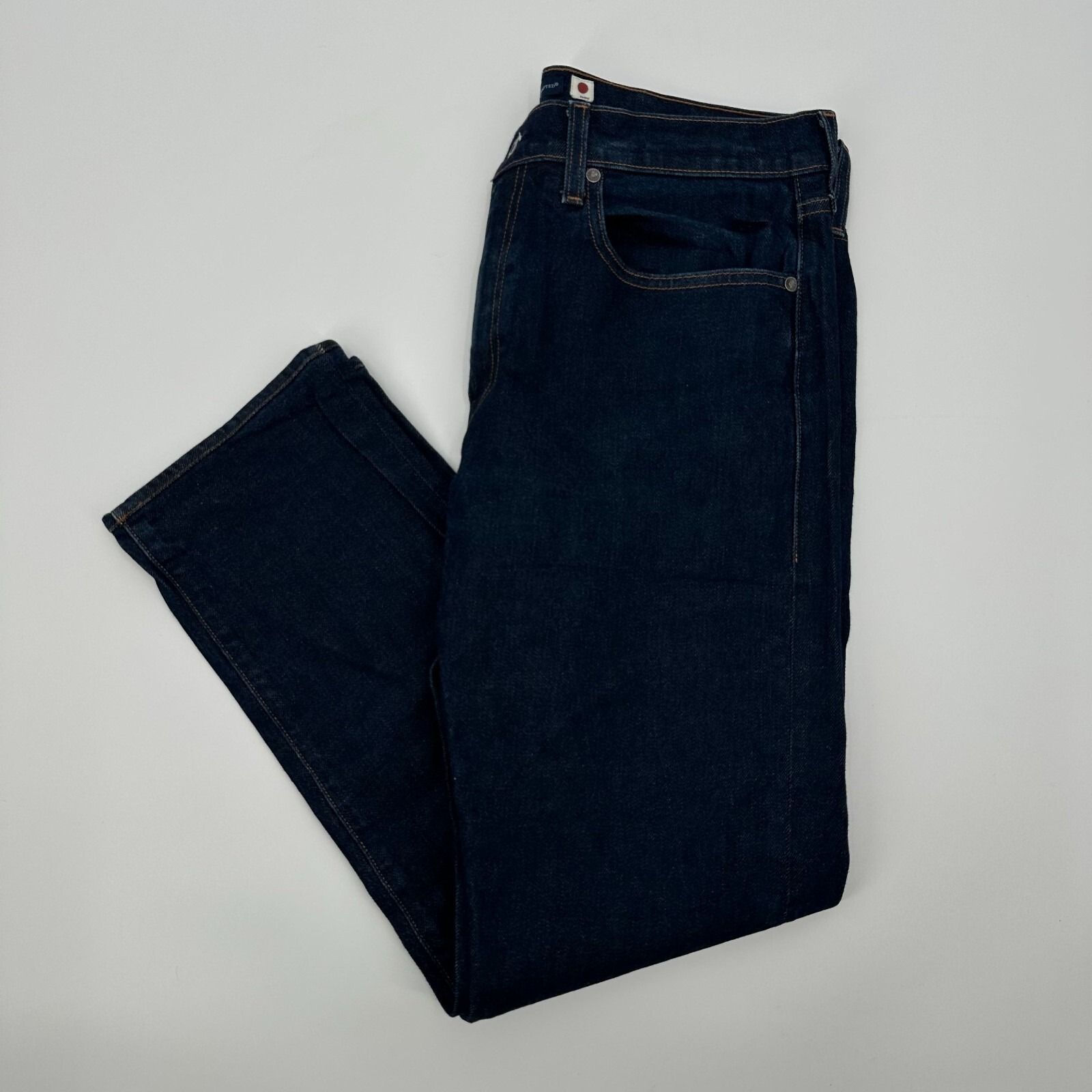 Levis 502 Japanese Selvedge Jeans Men's 34/30 Blue Denim Taper Fit Medium Wash
