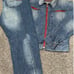 Designer Vintage Parasuco Denim Jeans and Jacket Set