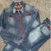 Designer Vintage Parasuco Denim Jeans and Jacket Set