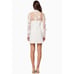 ELLIATT Damaris 3D Bead Mesh Mini Dress White Bridal Bachelorette size S NWT