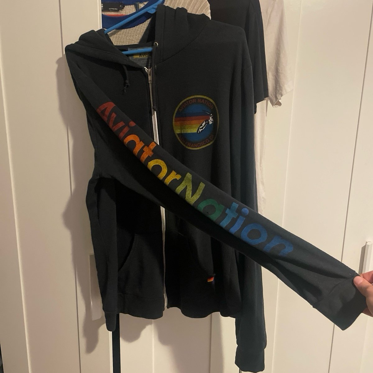 Oversized Aviator Nation *RARE* SF zip sweater