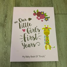 Baby girl memory book